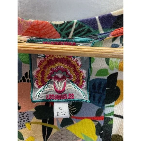 Johnny Was Colorful Floral Midi Dress - Picture 5 of 11